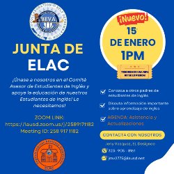 ELAC AGENDA IN SPANISH